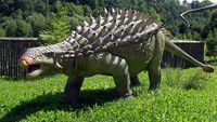 A model of Ankylosaurus.  Photo by Alina Zienowicz